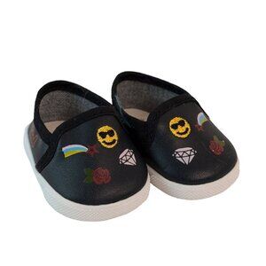 American Girl Doll Cool Expression Black Shoes Truly Me Emoji Rainbow Diamond
